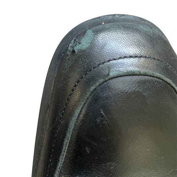 Bruno Magli Leather Bit Loafers Dress Shoes Silver Buckle Accents - Picture 4 of 6